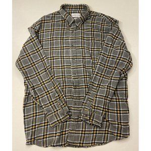 Saddlebred Mens XXL Classic Fit Flannel Long Sleeve Button Down Plaid Shirt
